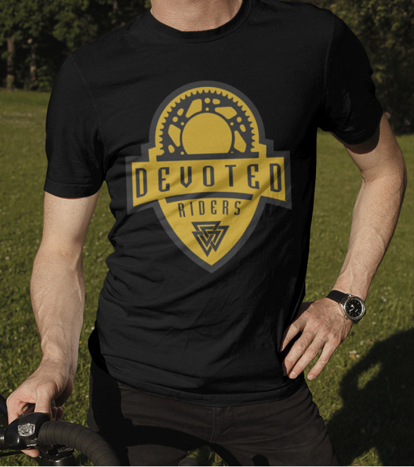 Devoted Riders Gear Emblem With Gear T-Shirt