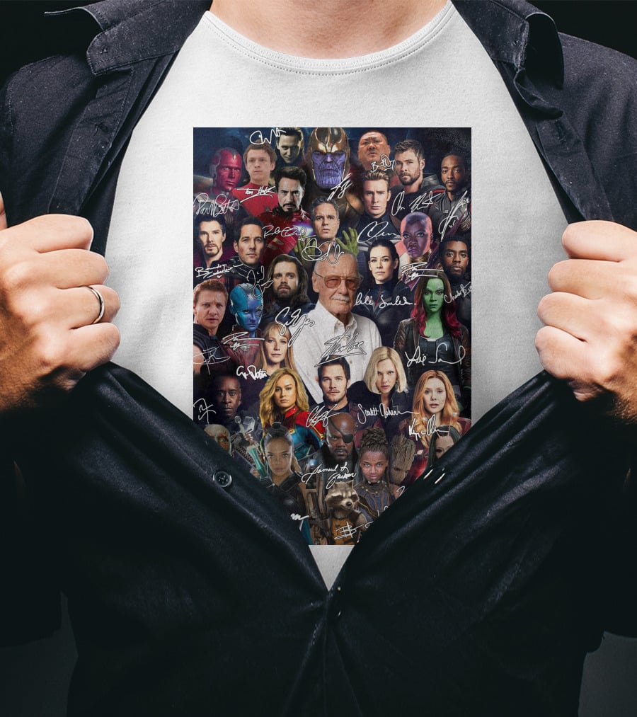 MV 001 Marvel Cinematic Universe Collage T-Shirt