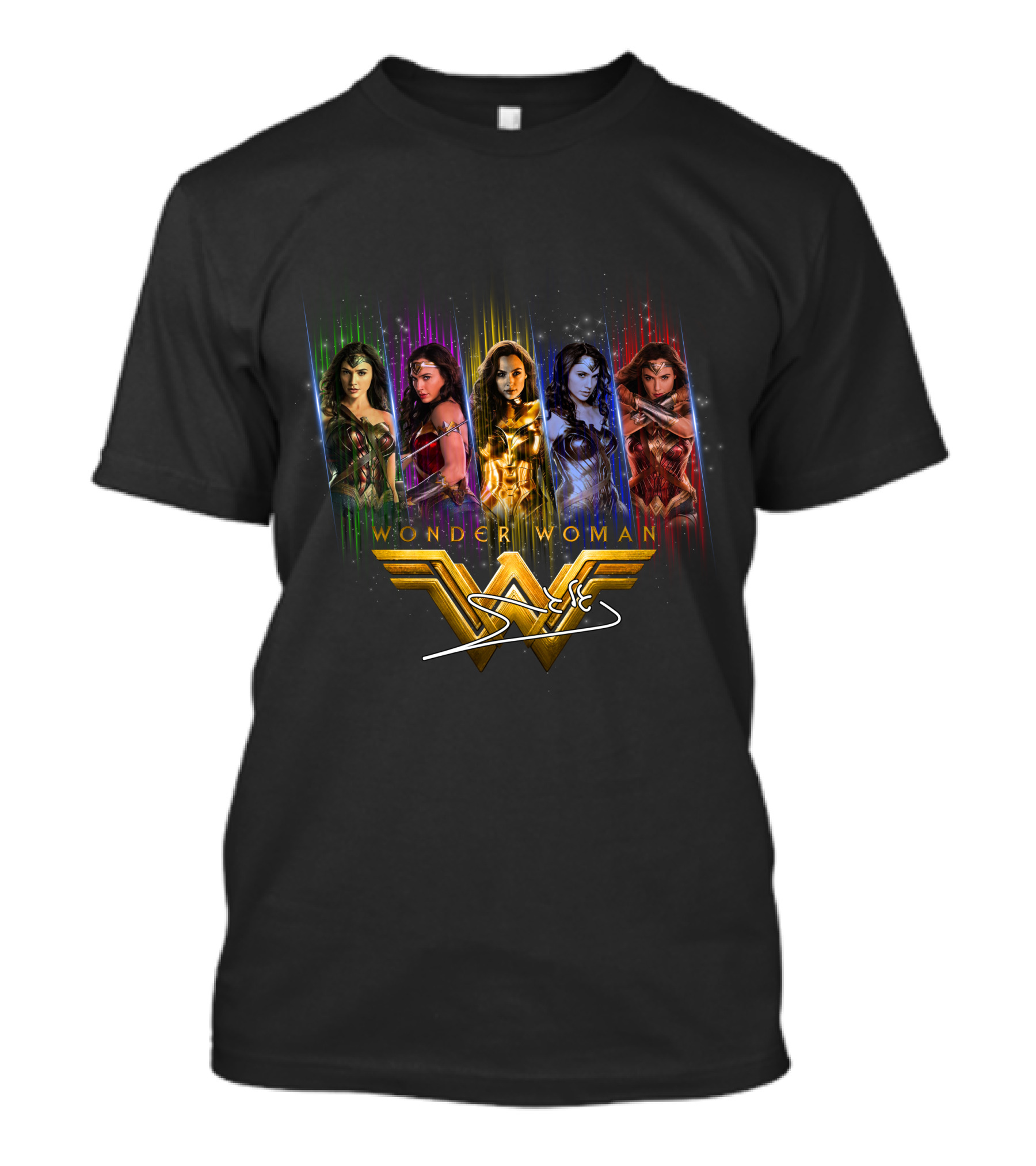Wonder Woman Ww Logo Multicolor Signature T-Shirt