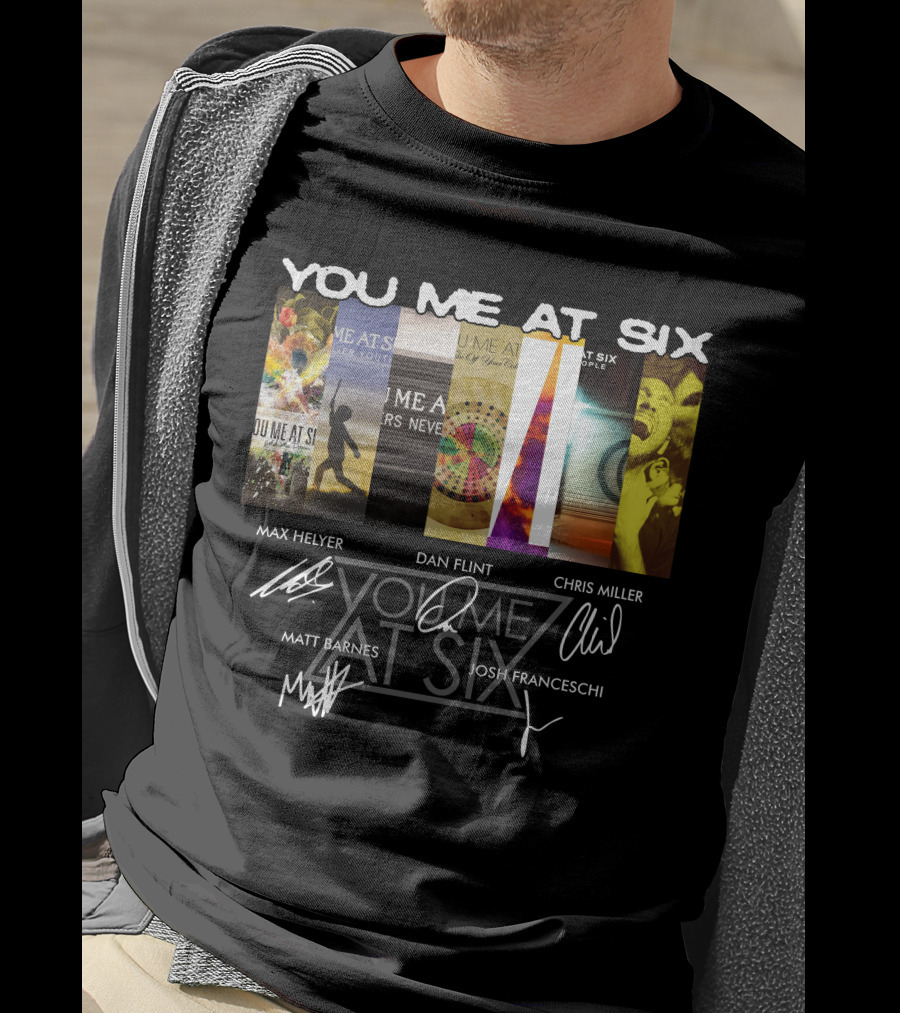 You Me At Six Max Helyer Dan Flint Chris Miller Matt Barnes Josh Franceschi T-Shirt