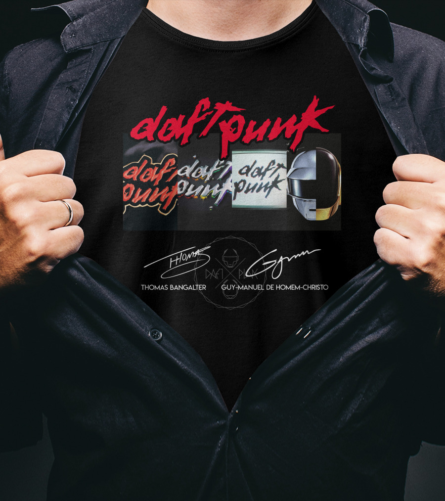 Daft Punk Thomas Bangalter Guy-Manuel De Homem-Christo Logos Icons T-Shirt