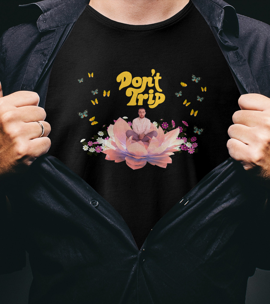 Don't Trip Butterfly Lotus Blossom T-Shirt