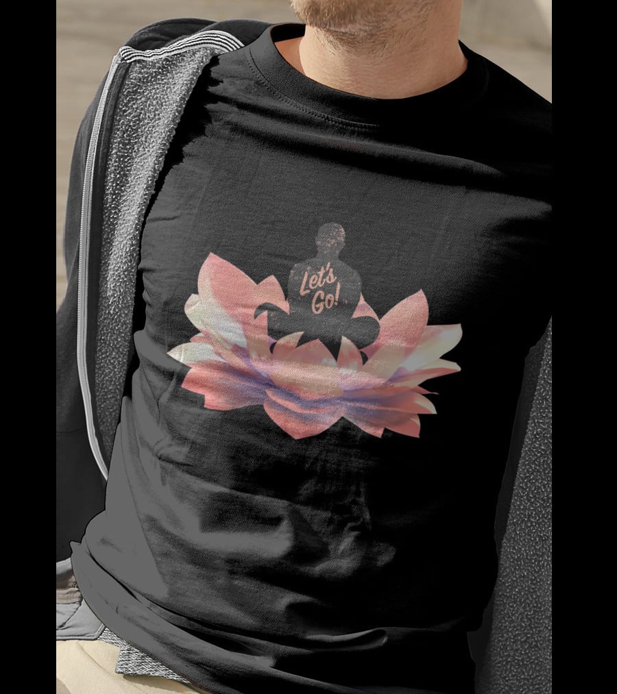 Let's Go Lotus Blossom Silhouette T-Shirt
