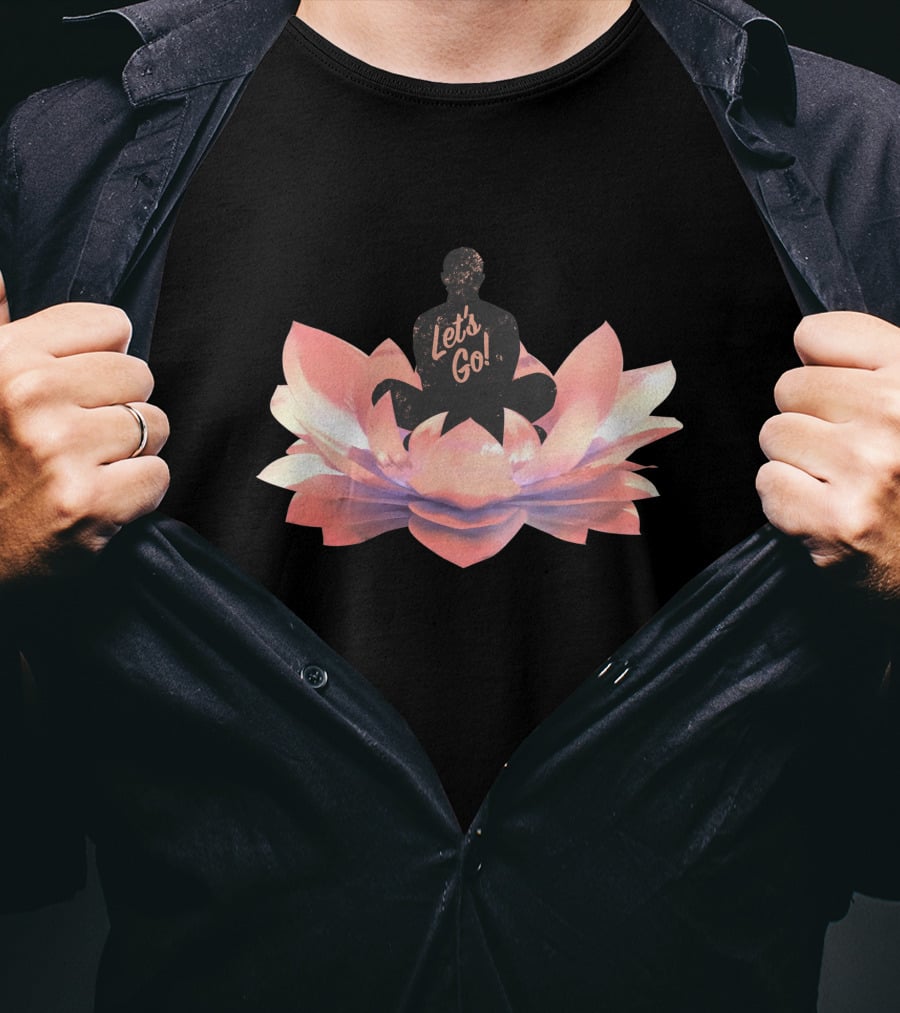 Let's Go Lotus Blossom Silhouette T-Shirt