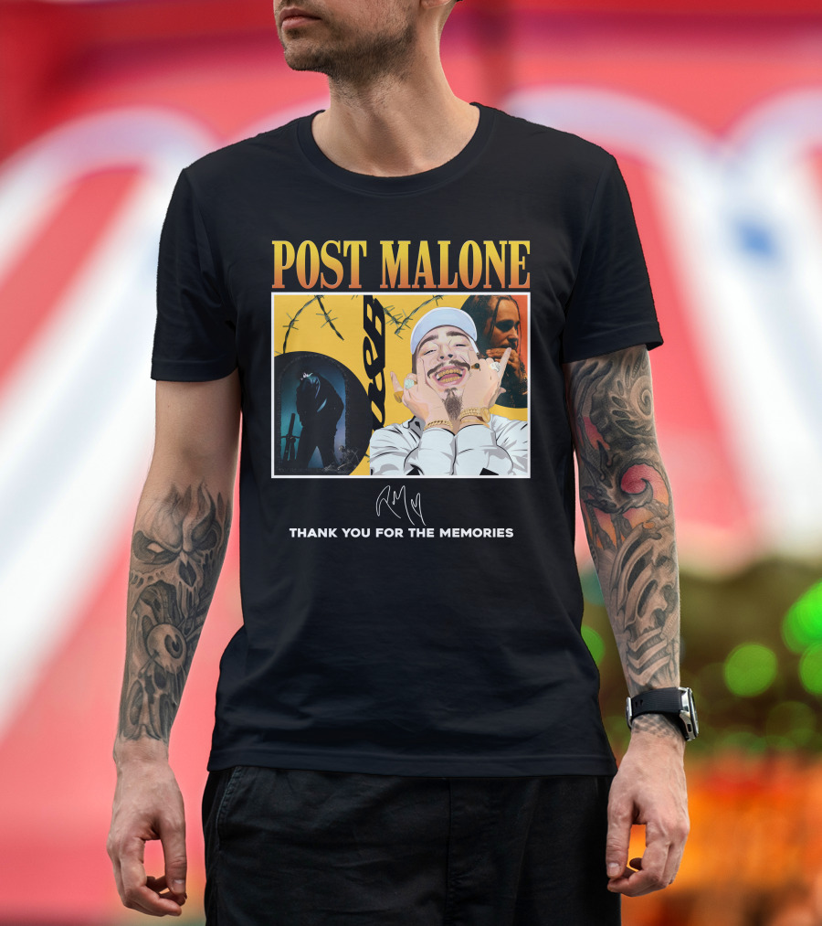 Post Malone Thank You For The Memories T-Shirt
