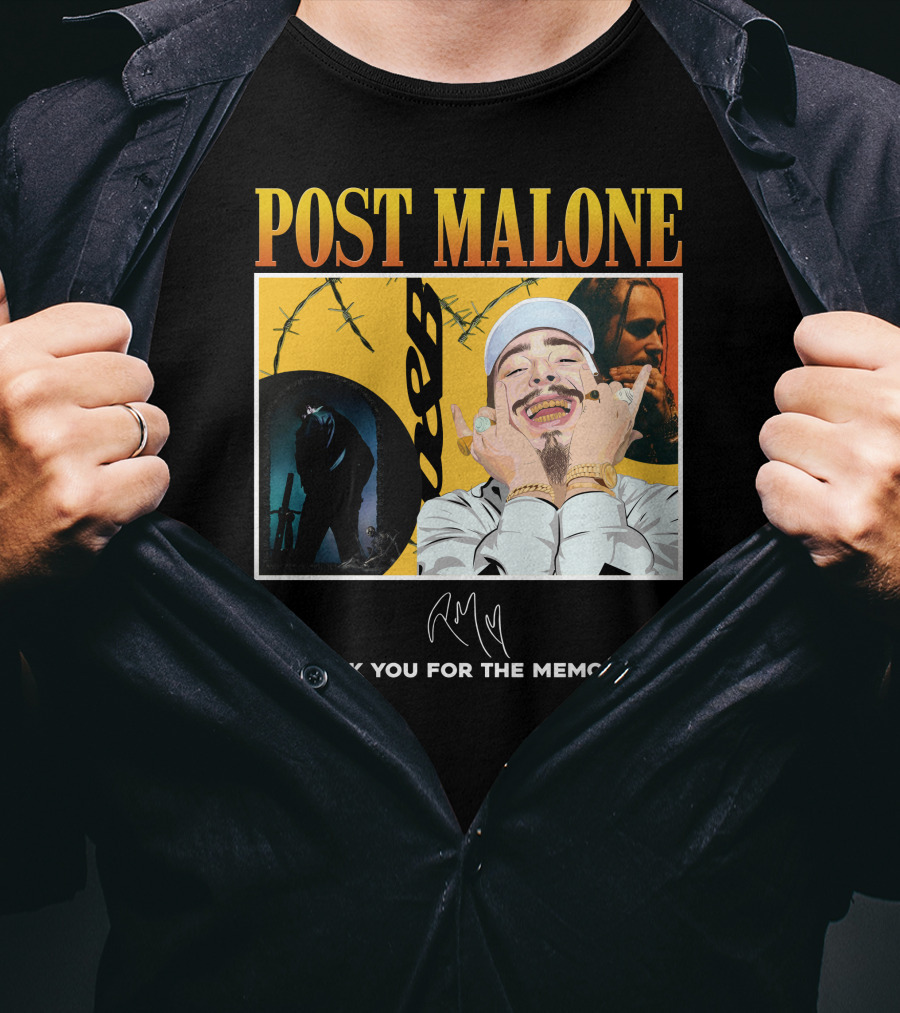 Post Malone Thank You For The Memories T-Shirt