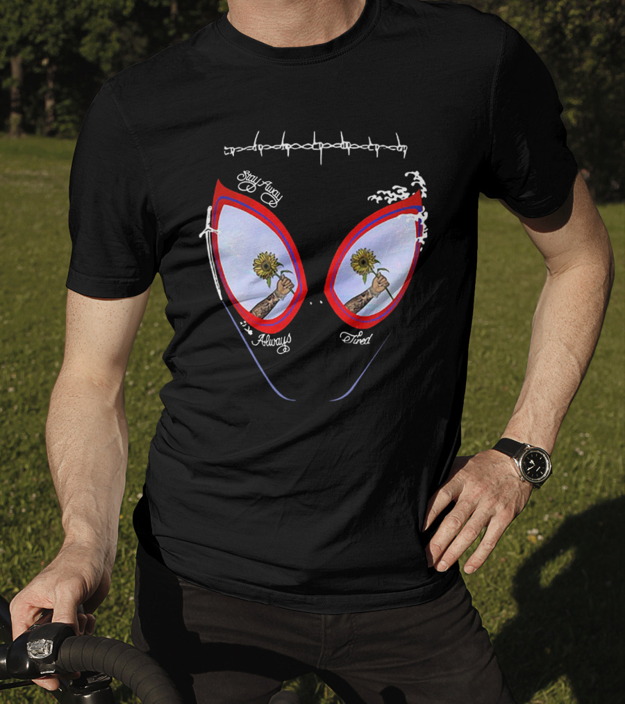 Stay Away Always Tired Sunflower Eyes T-Shirt