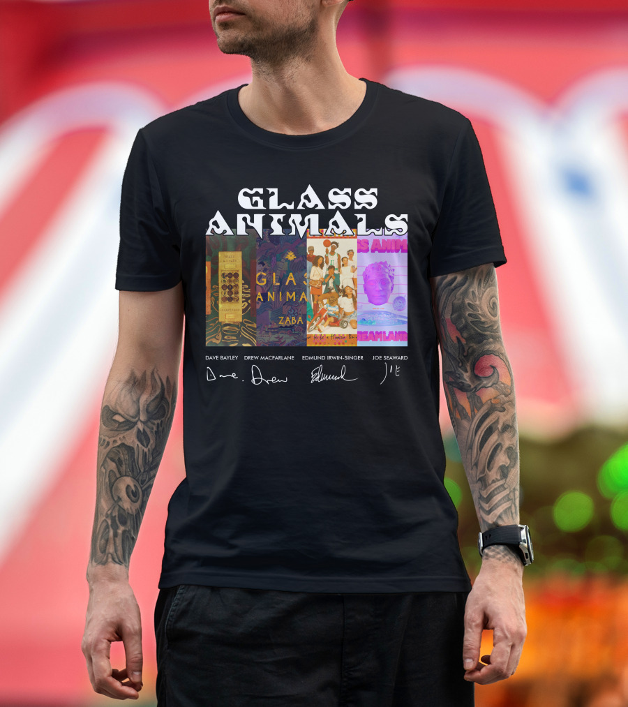 Glass Animals Dave Bayley Drew Macfarlane Edmund Irwin-Singer Joe Seaward Zaba Dreamland T-Shirt
