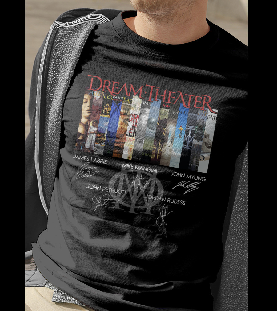 Dream Theater Albums James Labrie Mike Mangini John Myung John Petrucci Jordan Rudess Signature Series T-Shirt
