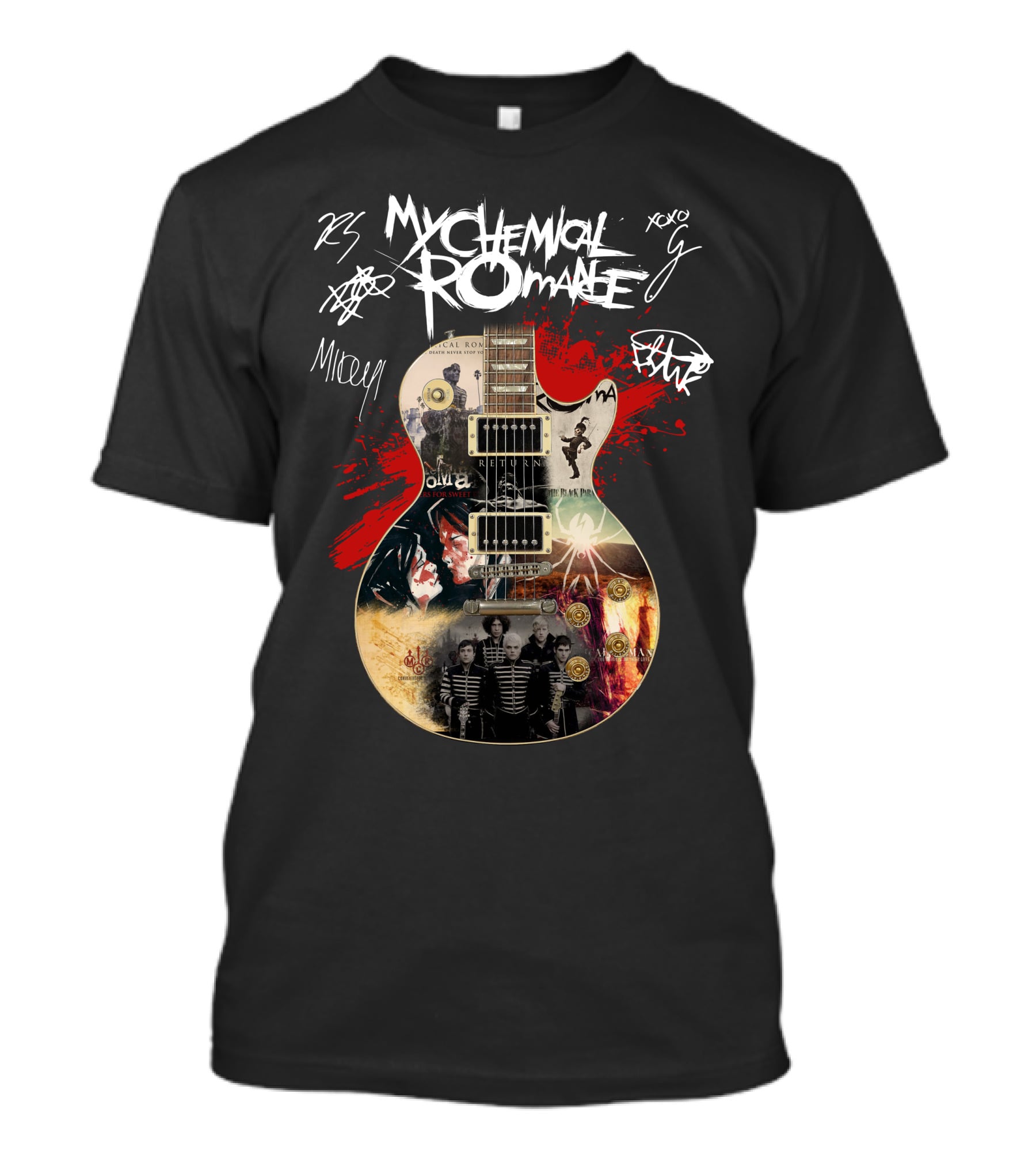 My Chemical Romance Guitar Collage T-Shirt