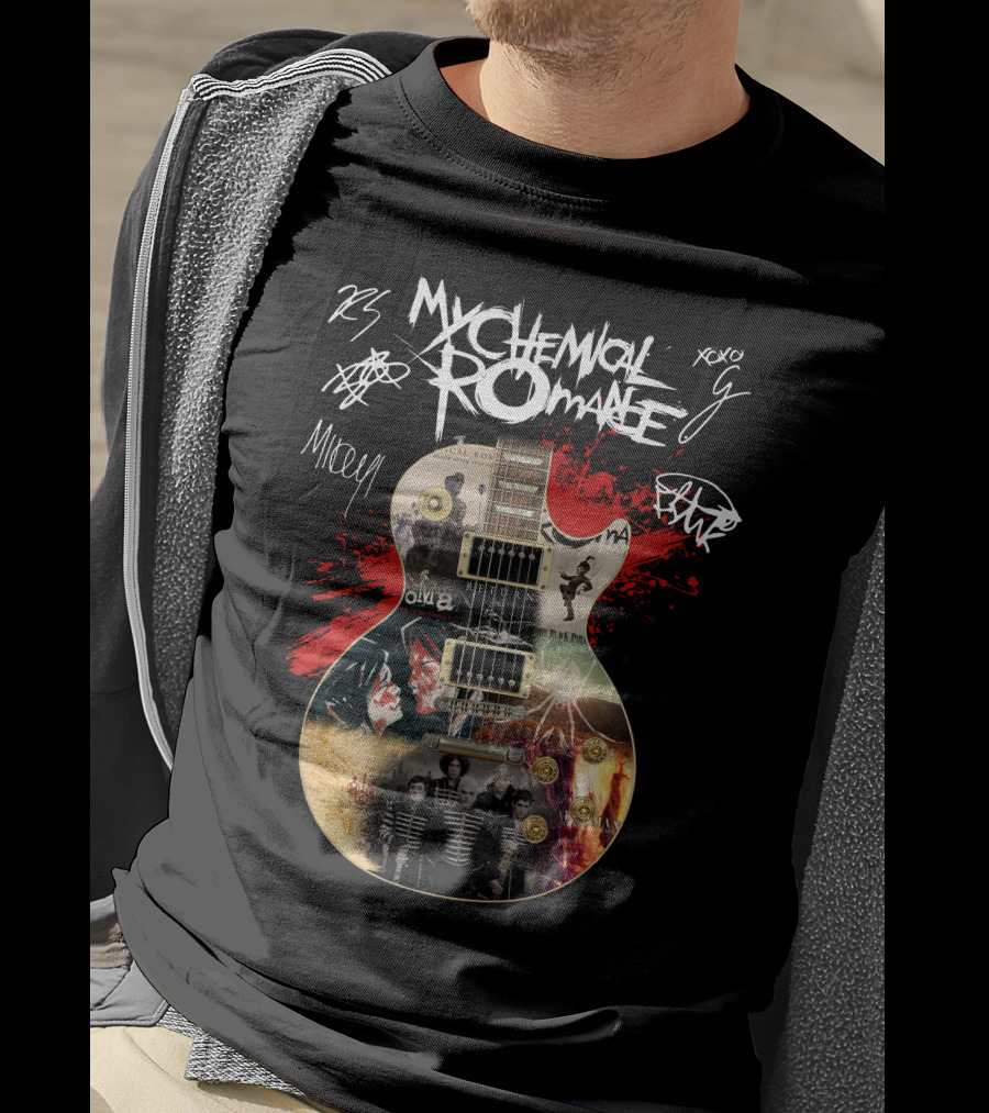 My Chemical Romance Guitar Collage T-Shirt