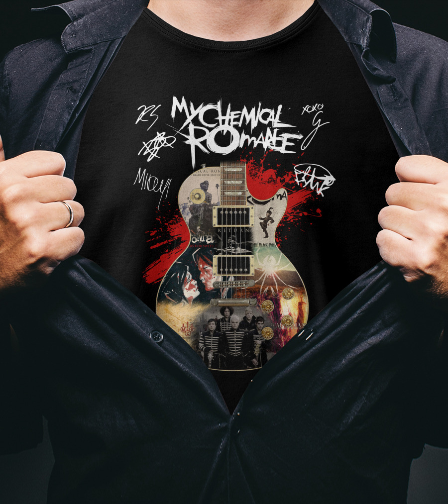 My Chemical Romance Guitar Collage T-Shirt