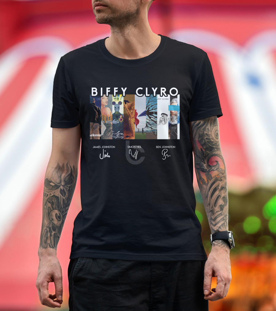 Biffy Clyro Album Art Collage James Johnston Simon Neil Ben Johnston T-Shirt