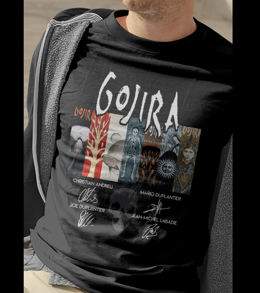 Gojira Christian Andreu Mario Duplantier Joe Duplantier Jean-Michel Labadie T-Shirt