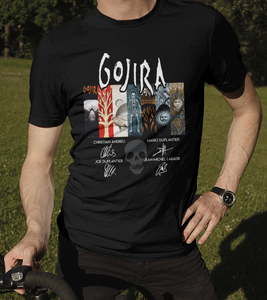Gojira Christian Andreu Mario Duplantier Joe Duplantier Jean-Michel Labadie T-Shirt