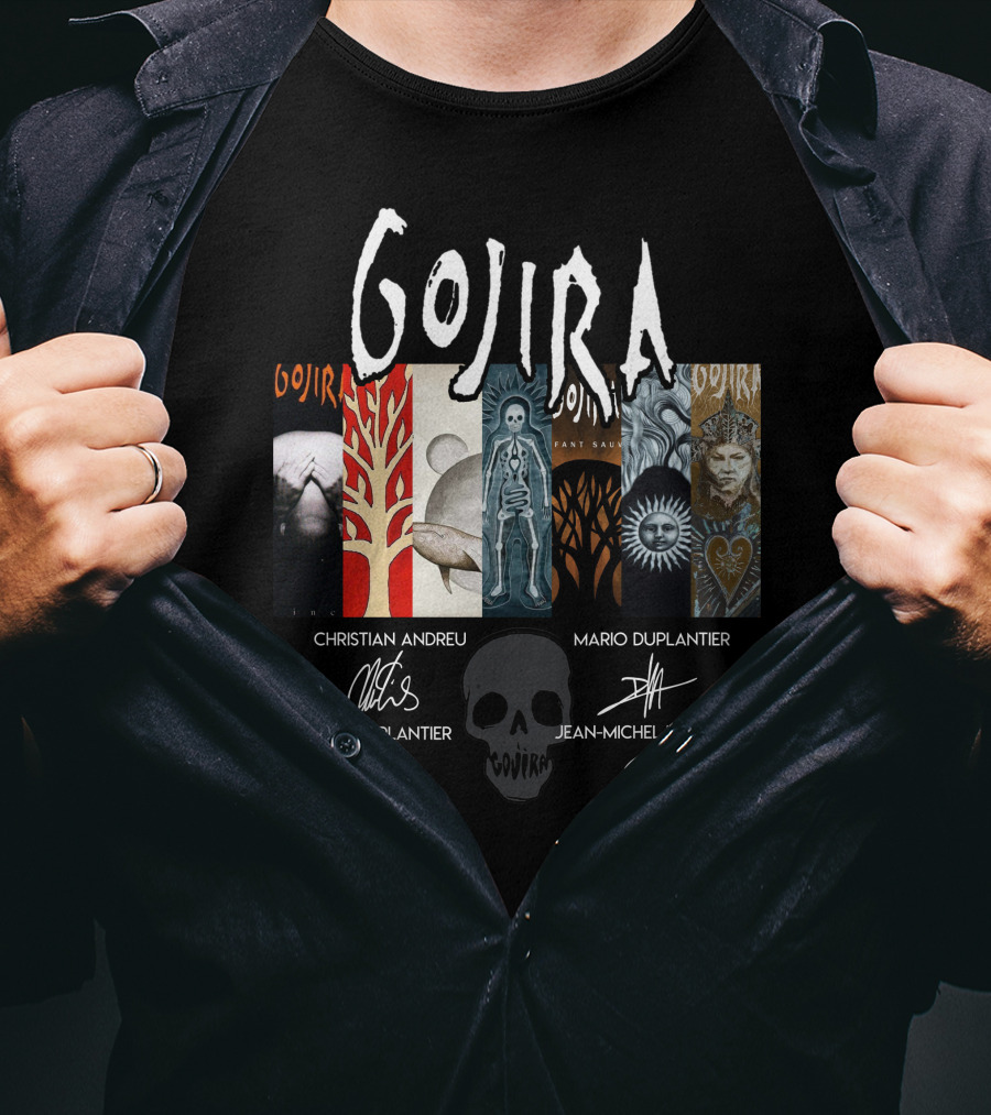 Gojira Christian Andreu Mario Duplantier Joe Duplantier Jean-Michel Labadie T-Shirt