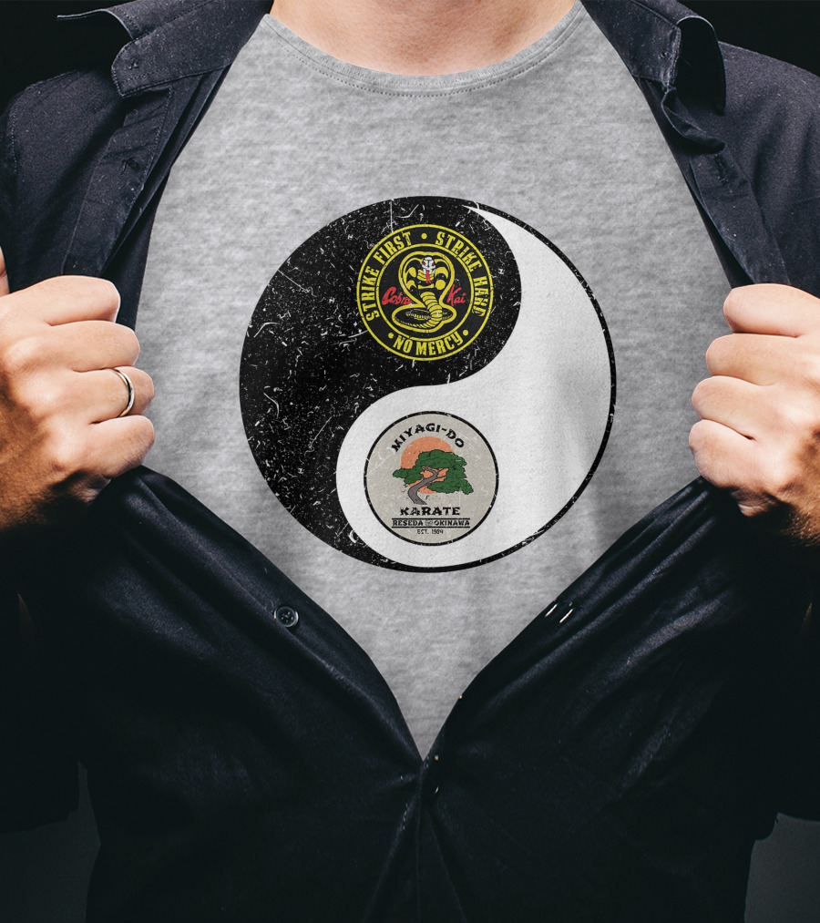 Cobra Kai Strike First Miyagi-Do Karate Yin Yang T-Shirt