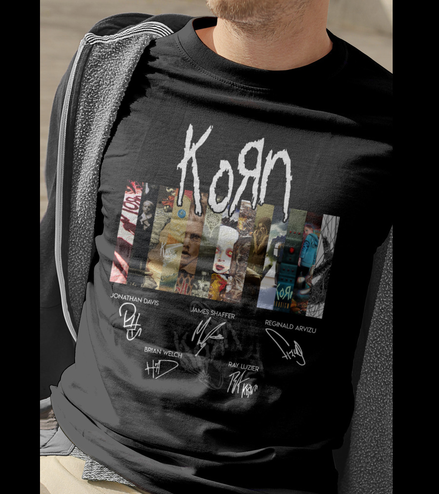 Korn Artwork And Signatures Compilation T-Shirt