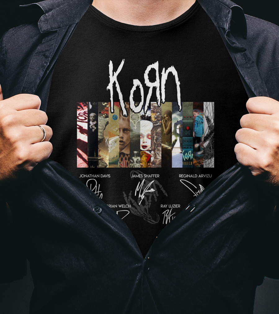 Korn Artwork And Signatures Compilation T-Shirt