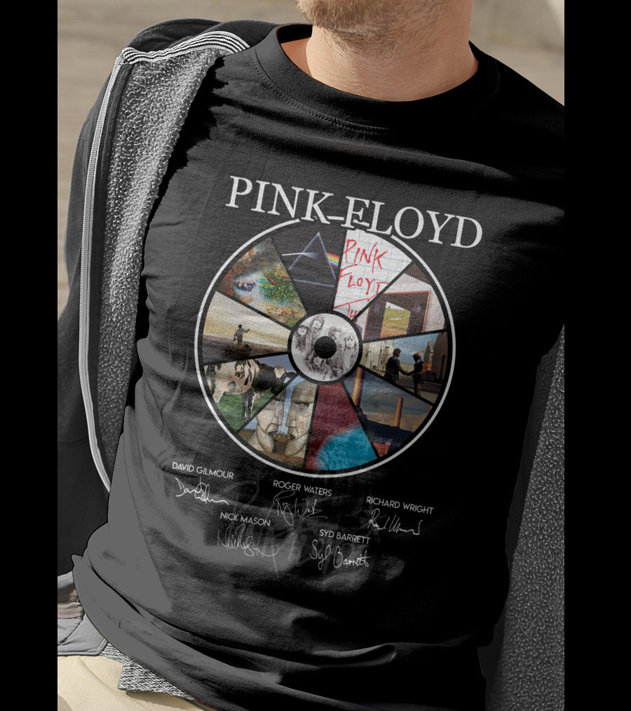 Pink Floyd Signed Album Art Collection T-Shirt