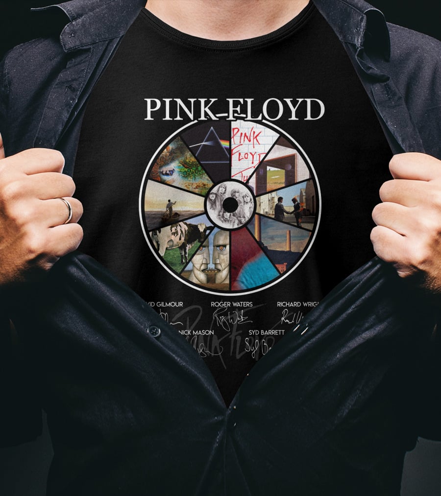 Pink Floyd Signed Album Art Collection T-Shirt