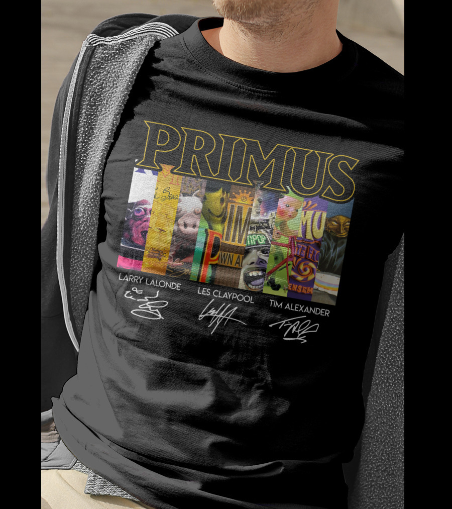 Primus Larry Lalonde Les Claypool Tim Alexander T-Shirt