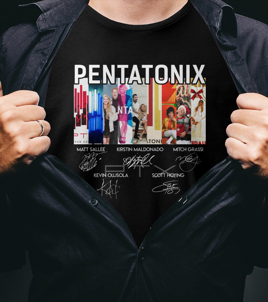 Pentatonix Matt Sallee Kirstin Maldonado Mitch Grassi Kevin Olusola Scott Hoying T-Shirt