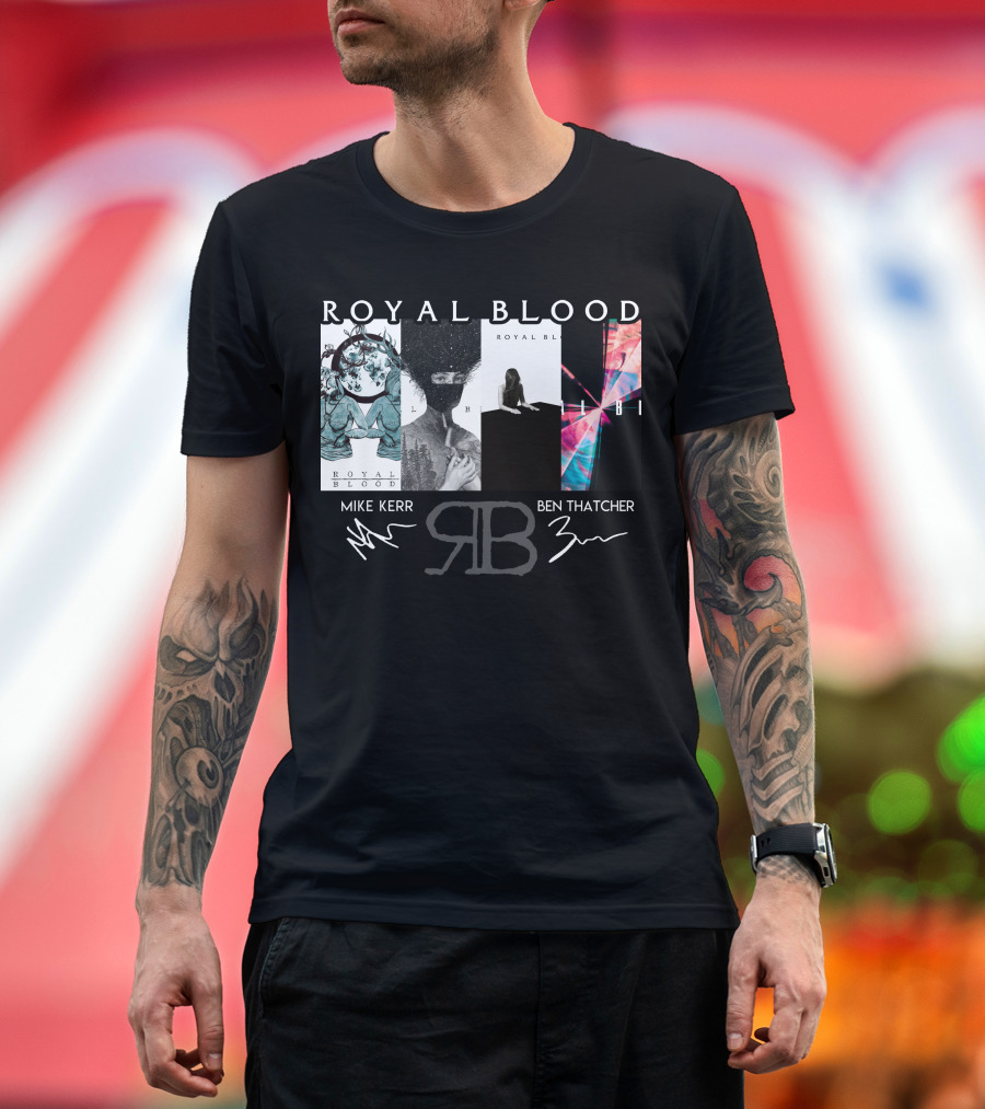 Royal Blood Mike Kerr Ben Thatcher Rb Signatures T-Shirt