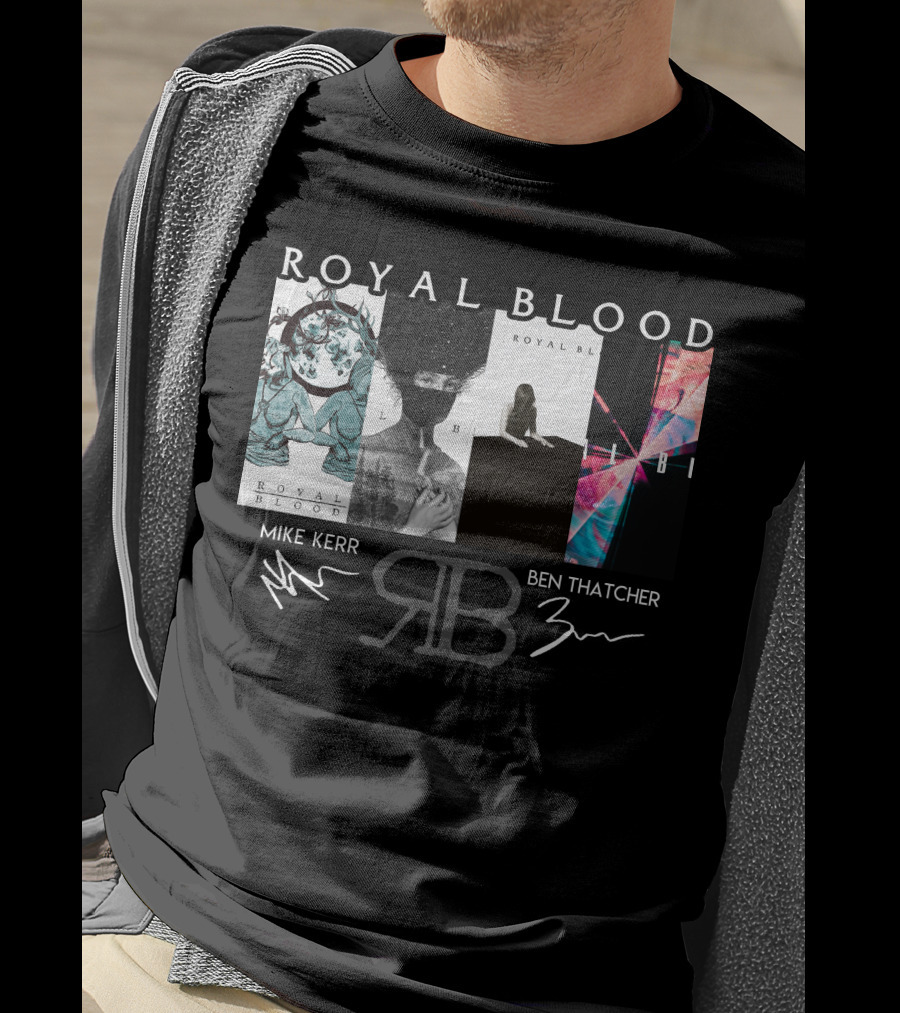 Royal Blood Mike Kerr Ben Thatcher Rb Signatures T-Shirt