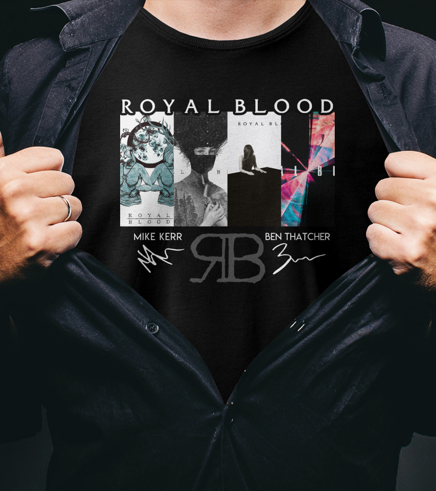 Royal Blood Mike Kerr Ben Thatcher Rb Signatures T-Shirt