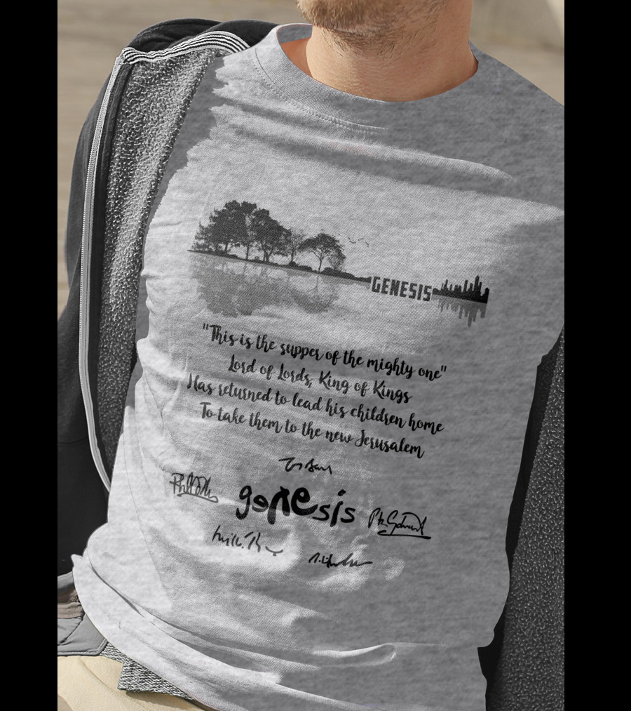 Genesis Cityscape Reflection Mighty One Lord Of Lords King Of Kings Return New Jerusalem T-Shirt