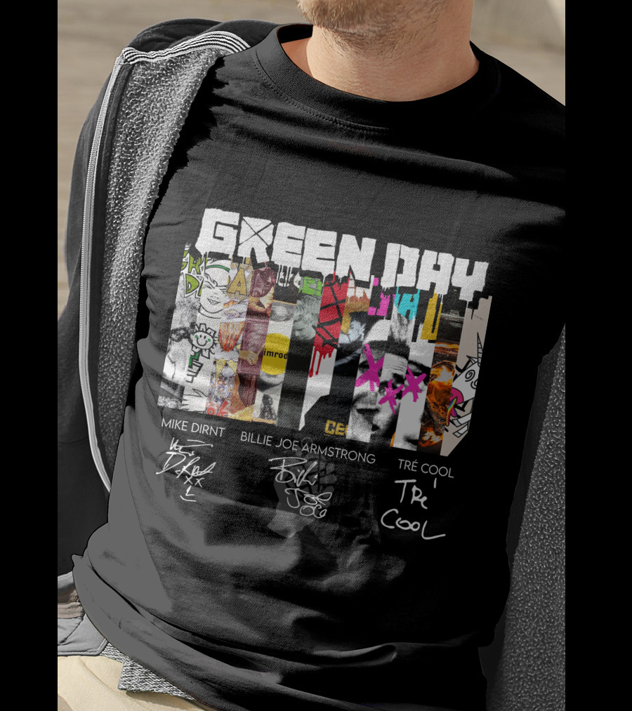 Green Day Mike Dirnt Billie Joe Armstrong Tré Cool T-Shirt