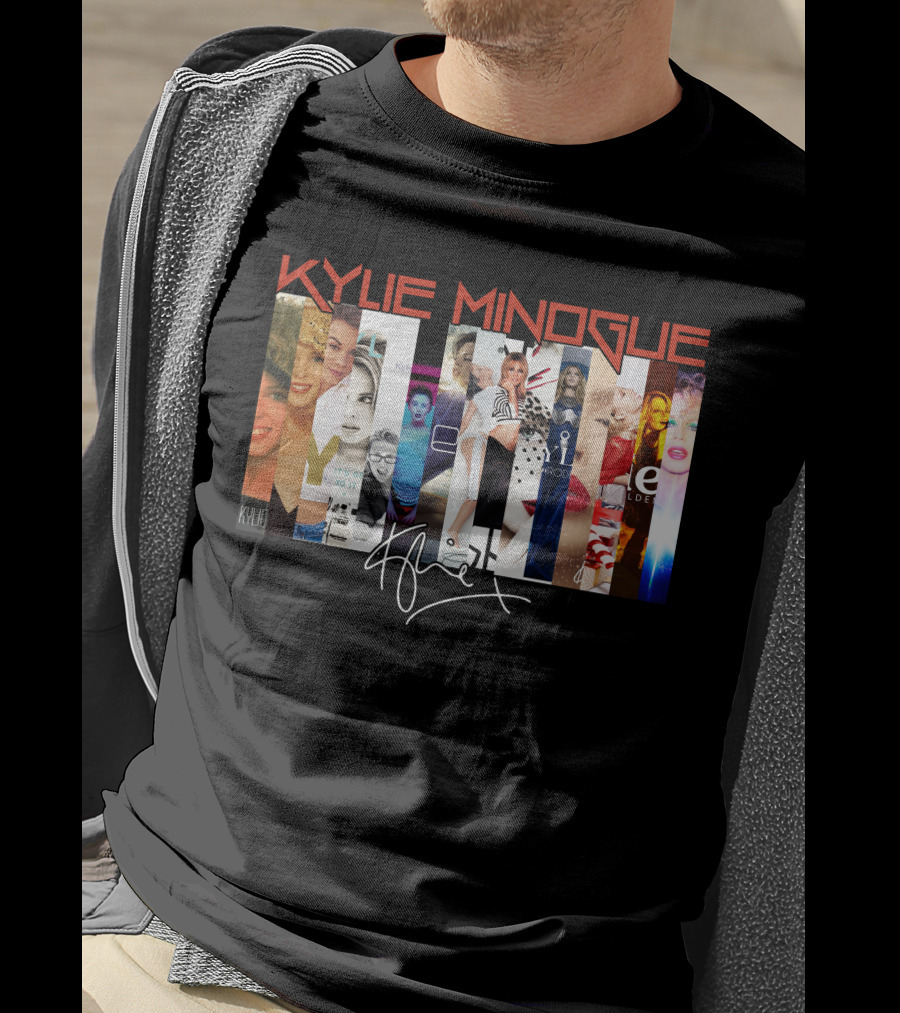 Kylie Minogue Collage With Signature T-Shirt