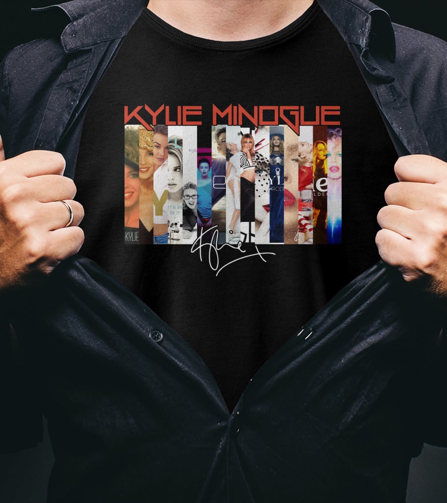 Kylie Minogue Collage With Signature T-Shirt