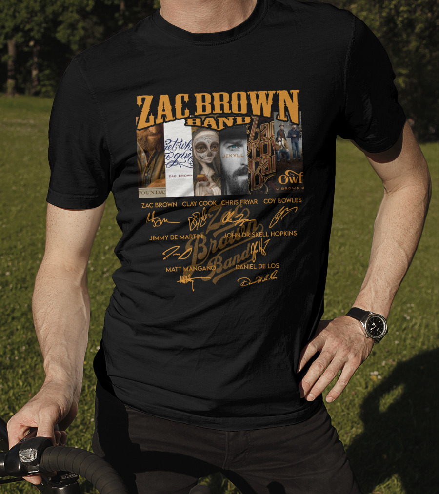 Zac Brown Band Jekyll And Hyde Album Art And Signatures T-Shirt