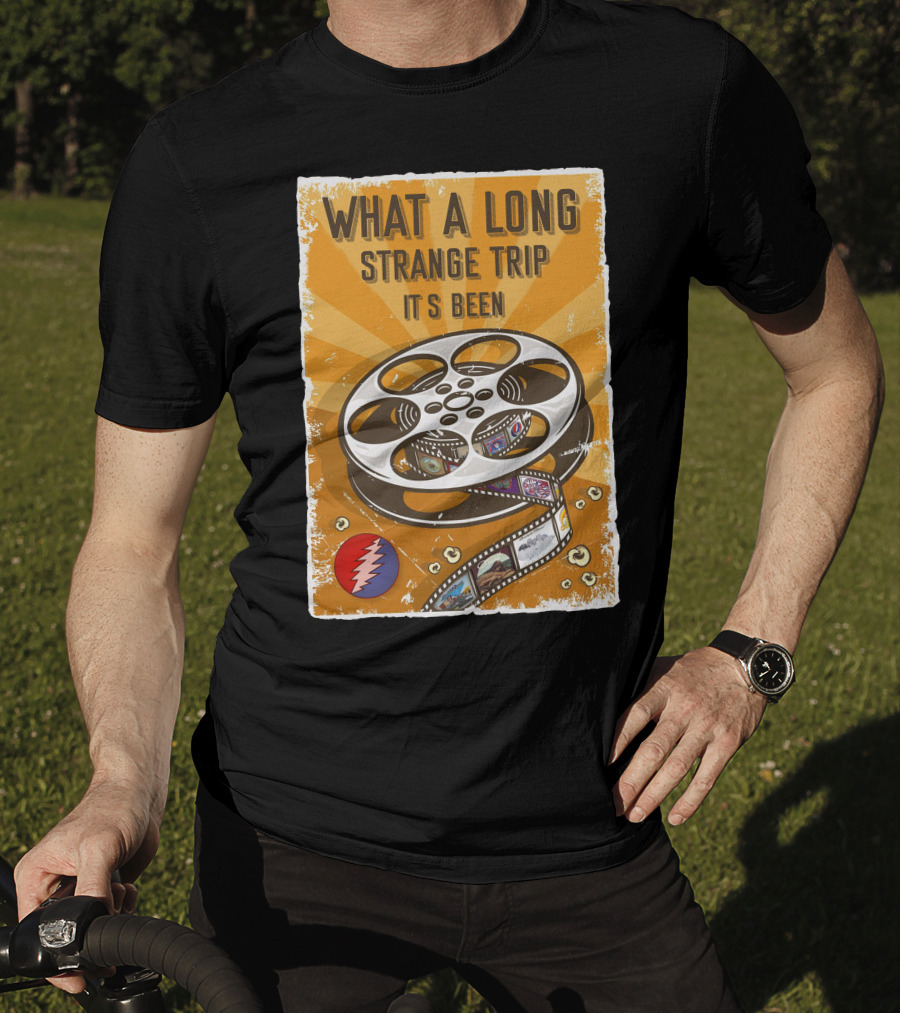 What A Long Strange Trip It's Been Grateful Dead Film Reel T-Shirt
