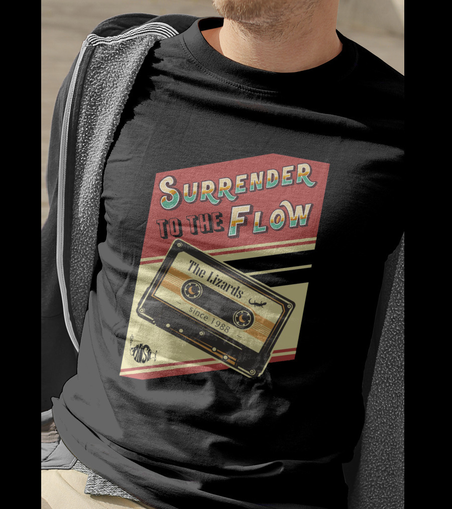Surrender To The Flow The Lizards Since 1988 Cassette T-Shirt