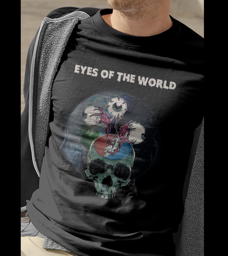 Eyes Of The World Skull Earth Grateful Dead T-Shirt