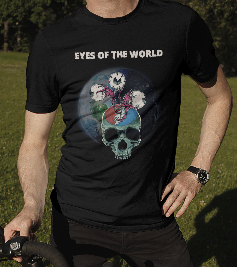 Eyes Of The World Skull Earth Grateful Dead T-Shirt
