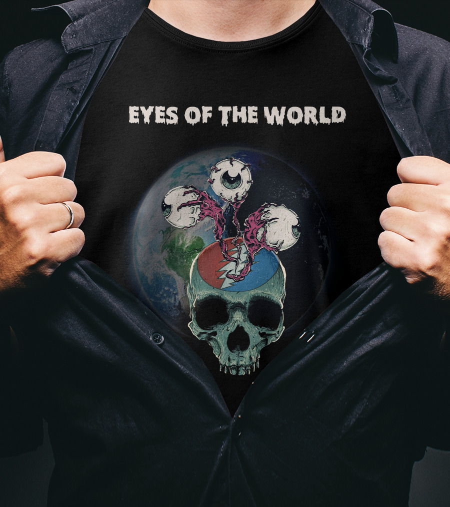 Eyes Of The World Skull Earth Grateful Dead T-Shirt