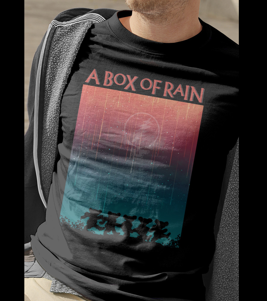A Box Of Rain Grateful Dead Dancing Bears Steal Your Face T-Shirt