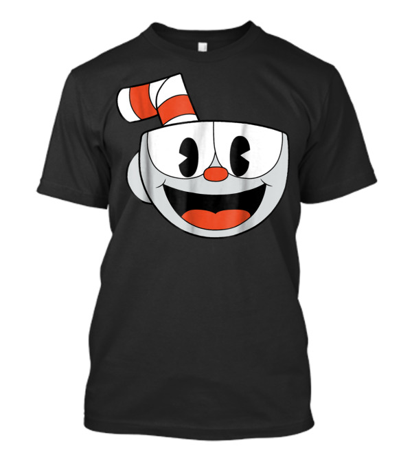 Cuphead Big Smiling Face Video Game Character T-Shirt