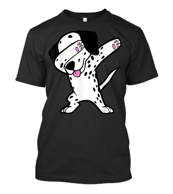 Dabbing Dalmatian Dog Funny Dab Dance Pose T-Shirt