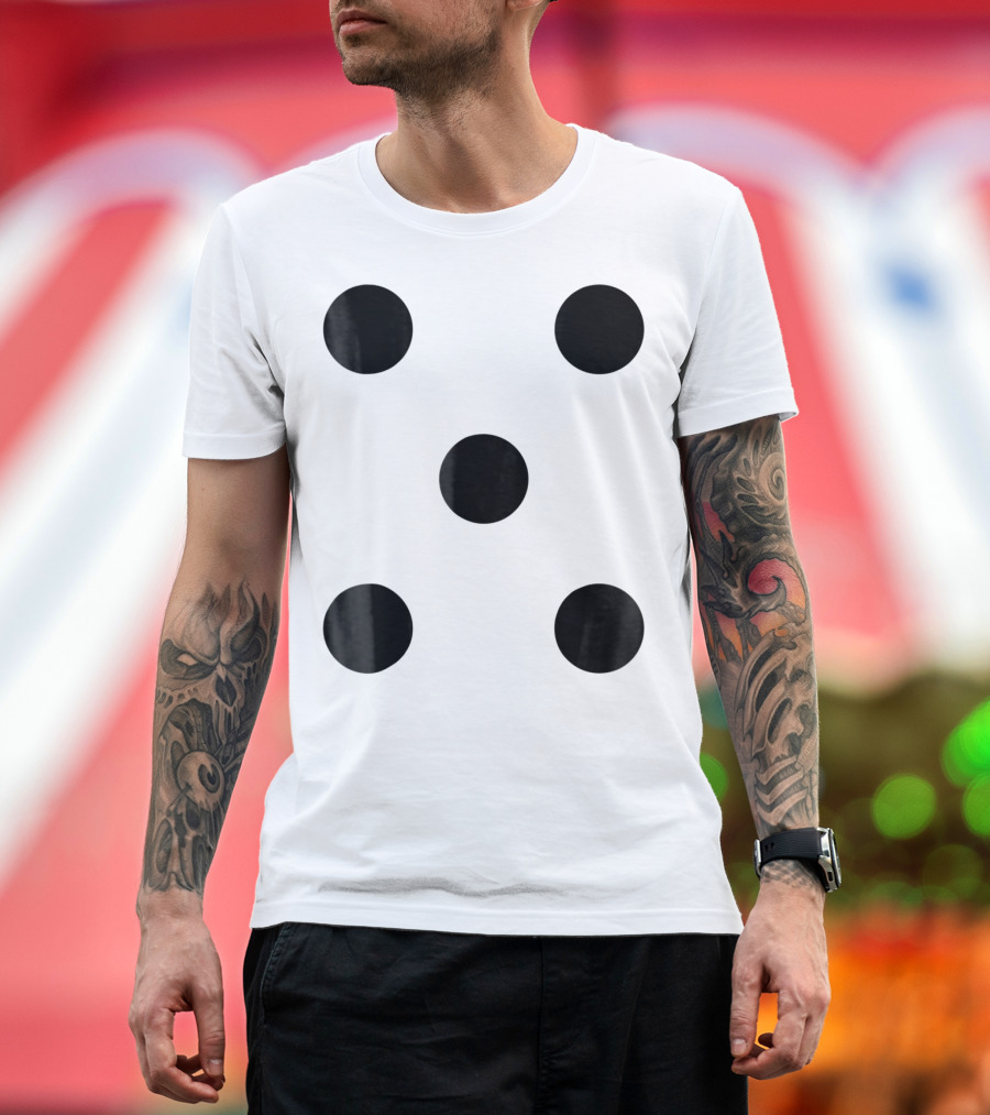 Dice 5 Halloween Costume Friends Group Family Matching T-Shirt