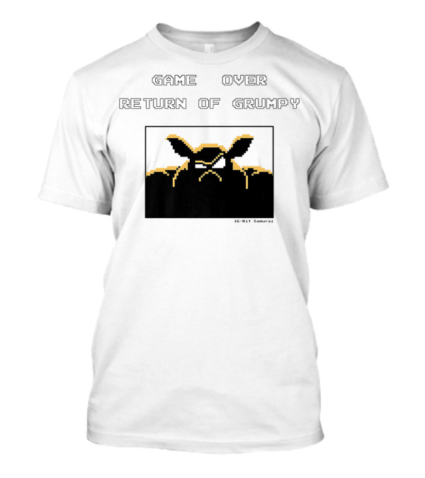 Game Over Return Of Grumpy Classic 8Bit Video Game Gaming T-Shirt