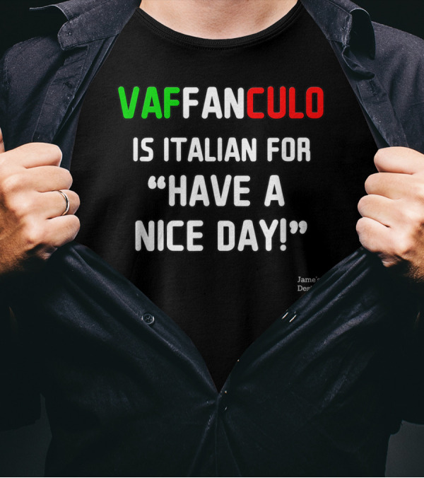Vaffanculo Is Italian For Have A Nice Day Jame's T-Shirt