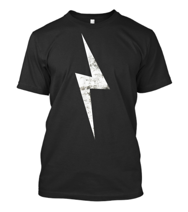 Unite Wizards Magic Lightning Bolt Distressed White T-Shirt