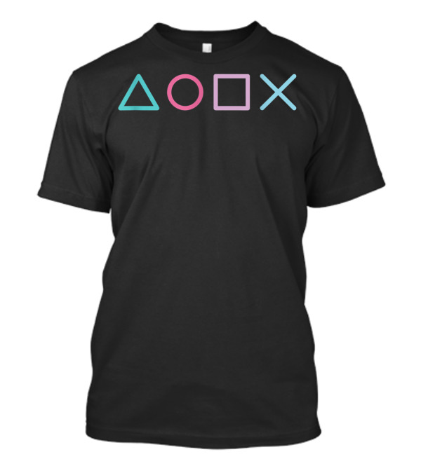 PlayStation Controller Iconic Button Shapes T-Shirt