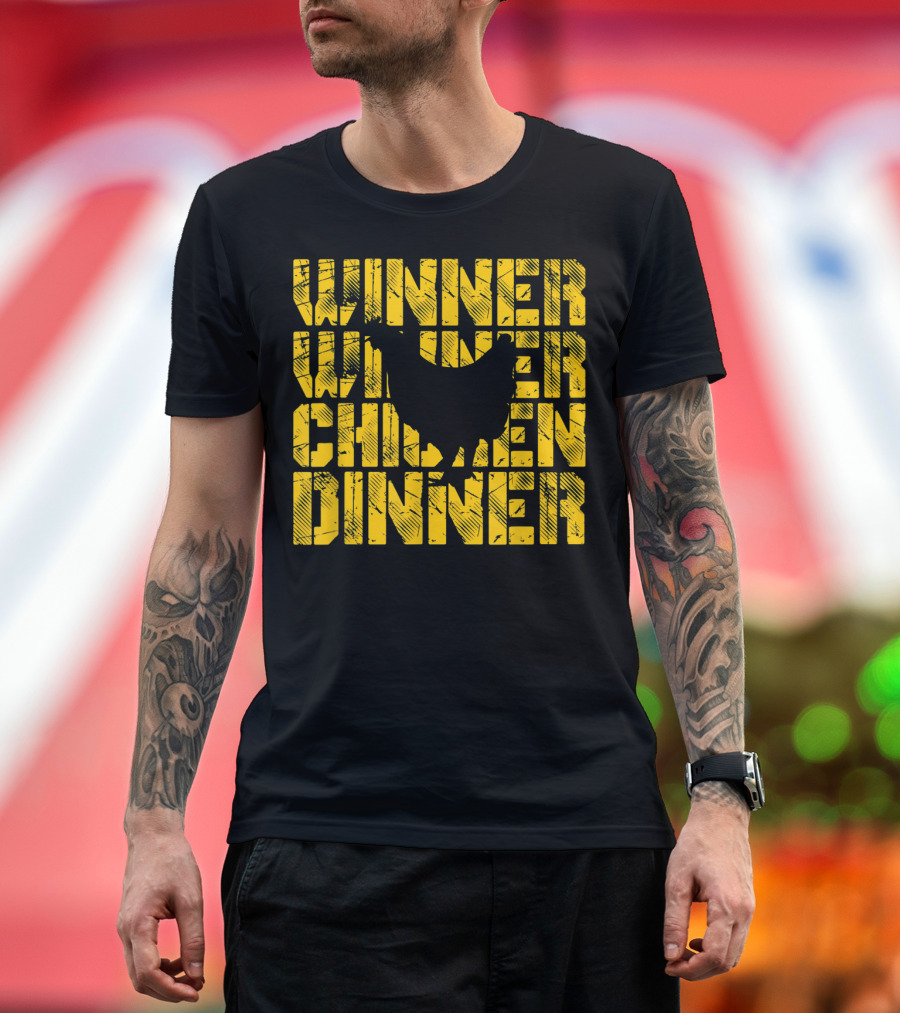 Winner Winner Chicken Dinner Gamer Phrase T-Shirt