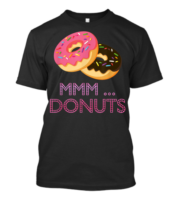 MMM Donuts Doughnut Pink Sprinkles Chocolate Treats T-Shirt